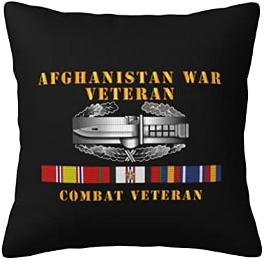 BBQT Afganisztáni Háborús Veterán, Veterán Párna Lapkák 18x18 Hüvelyk Párnákat Helyezze be Dekoratív Párnát Borító