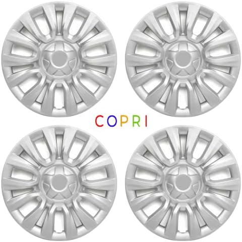Copri Készlet 4 Kerék Fedezze 15 Coll Ezüst Dísztárcsa Snap-On Illik Hyundai Accent