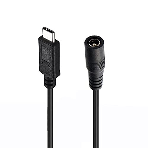 axGear USB 3.1 C Típusú USB-C DC 5,5 x 2,5 mm-es Power Jack Hosszabbító töltőkábellel