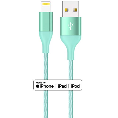 4Colorful Lightning Kábel 4Packs (10/6/6/3FT) iPhone Töltő Apple Mpi Hitelesített Nylon Fonott USB Töltő Kábel iPhone 13 12 11Pro MAX Xs XR