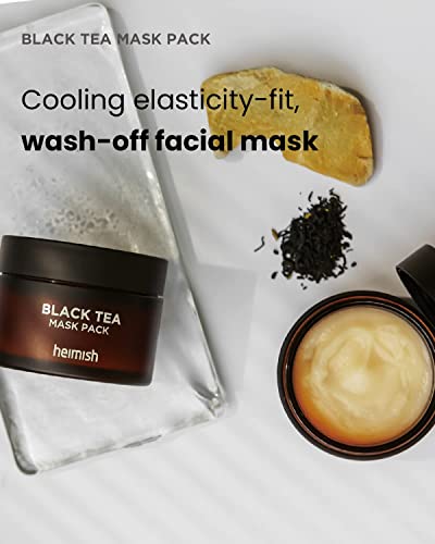 [heimish] Fekete Tea Maszk Maszk Pack 3.72 fl.oz / 110 ml | Hűtés Megerősítése Rugalmasságát Maszk Csomag | Minden bőrtípusra,