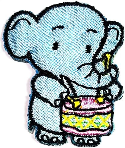 Kleenplus Mini Elefánt Aranyos Kék Dobolás Javítás Hímzett Jelvény Vasalót Varrni A szimbólum Kabát Farmer Nadrág Hátizsákok Ruhát Matrica