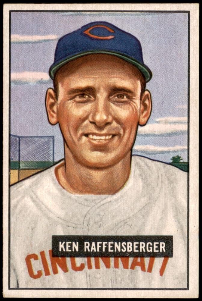 1951 Bowman 48 Ken Raffensberger Cincinnati Reds (Baseball Kártya) EX/MT Vörösök
