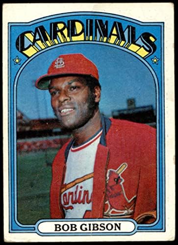 1972 Topps 130 Bob Gibson St. Louis Cardinals (Baseball Kártya) JÓ Bíborosok