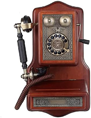 MMLLZEL Falra Szerelt Klasszikus Telefon Forgatás Tárcsázás Antik Telefon