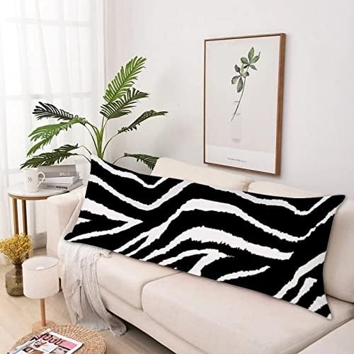 A Párnát Fedezze Zebra, Fekete-Fehér Ölelés Párnák Alszik Hosszú Párna Esetben a Cipzár,13 x 39