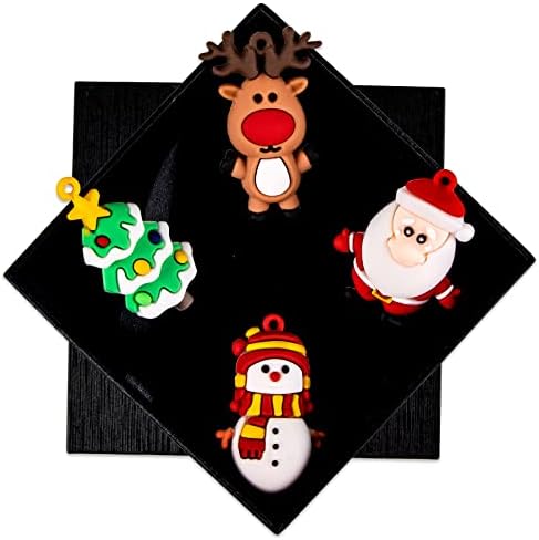 WhatSign Karácsonyi Díszek 2021,4 Csomag Gyerekek Díszek, Karácsonyi Díszek Aranyos Mikulás Hóembert Szarvas Díszeket karácsonyfa