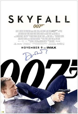 Daniel Craig Dedikált 24x36 Skyfall James Bond, a 007-es Plakát