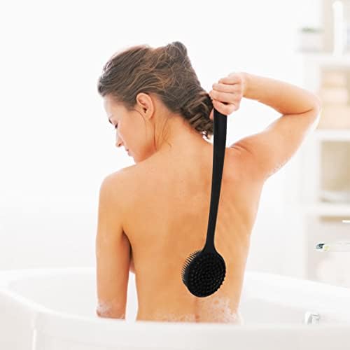FRCOLOR a Nők Rugalmas Fogantyú a Test Mosó Hasznos Kefe Tisztító Gyakorlati Féle ember Bozót Fürdő Egész Hosszú Haj Hordozható