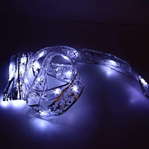 plplaaoo Karácsonyi Szalag Világítás,13.12 ft 40 Vízálló LED Karácsonyi Szalag Tündér Fények,Akkumulátoros karácsonyfa Díszítő