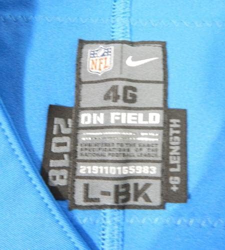 A 2018-as Detroit Lions Martin 60 Játék Kiadott Kék Mez Hálaadás TB 46 DP31199 - Aláíratlan NFL Játék Használt Mezek