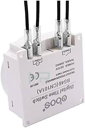 UNCASO Időzítő CN101A 110V, 220V 12V 24V Digitális LCD Bekapcsoló Időzítő Programozható kapcsolóóra Relé 16A CN101 (Méret : 24V)