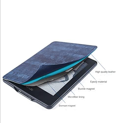 Case Új 6 Kindle (11 Generációs, 2022 Kiadás), Ultra Könnyű PU Shell Cover Automatikus Wake/Sleep - olajfestmény Vidék