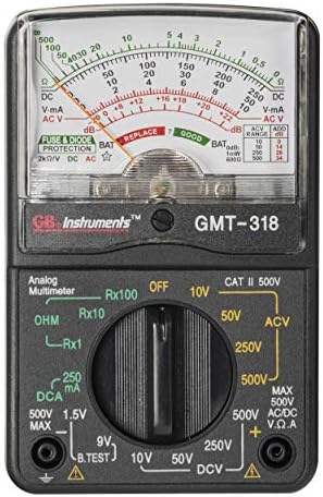 Gardner Bender GMT-318 Analóg Multiméter, 6 Funkció, 14 Tartomány AC / DC Volt, 500V
