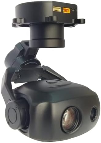 TOPOTEK TSHD10T3 Drón Gimbal Kamera, 3-Tengelyes Stabilizáló Hasznos, 10x Optikai Zoom, 320×240 IR Termikus, HDMI 1080p Kimenet, 1/3