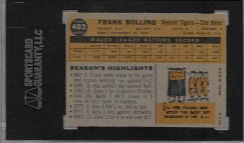 Kemény Cskp 8.5 Nm-mt+ Frank Bolling 1960 Topps 482 Kell Cross/re-osztályozott Tphlc - Baseball Asztalon Dedikált Vintage Kártyák