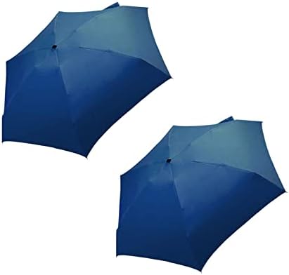 PMUYBHF 2db Mini Utazási Kompakt Esernyő, Kis Összecsukható, Könnyű Nap, Eső, Esernyő Női Férfi
