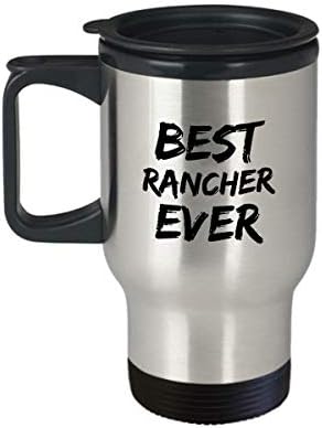 Farmer Utazási Bögre Ranch Tulajdonosa Legjobb Vicces Ajándék Munkatársak Újdonság Gag Autó Kávé, Tea Csésze 14oz Rozsdamentes