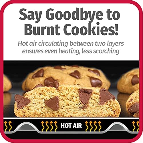 GoodCook AirPerfect Készlet 2 Szigetelt Nonstick Sütés Cookie-Lap, Nagy