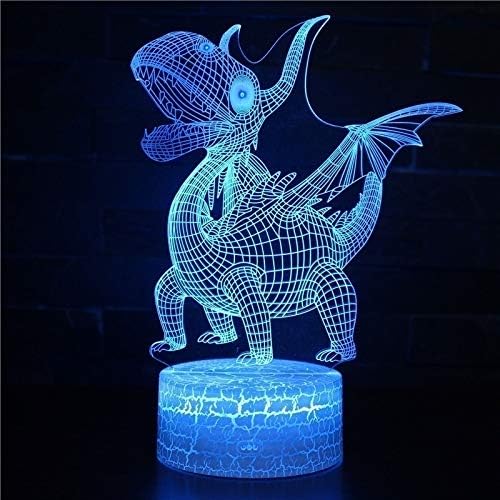 SZG Dinoszaurusz Téma Személyiség asztali Lámpa 5 Megható LED-es Éjszakai Fény Haza Szoba Szivárvány Lovat Lampen Dekoráció Kreatív asztali