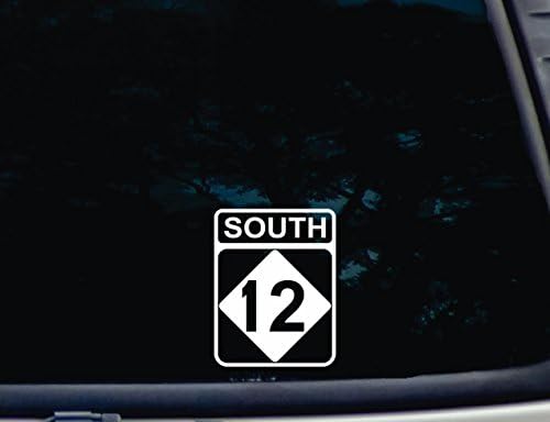 Dél-12-3 3/4 x 4 7/8 die vágott vinyl matrica ablak, autó, teherautó, szerszámos láda, gyakorlatilag bármilyen kemény, sima felület