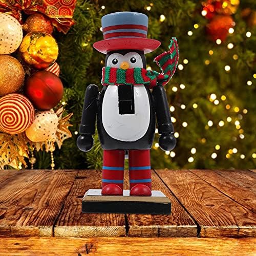 ABOOFAN 2db Karácsonyi előadott diótörő Karácsonyi Pingvin Diótörő-Figurák, Karácsonyi Asztali Díszek, Karácsonyi Dekoráció