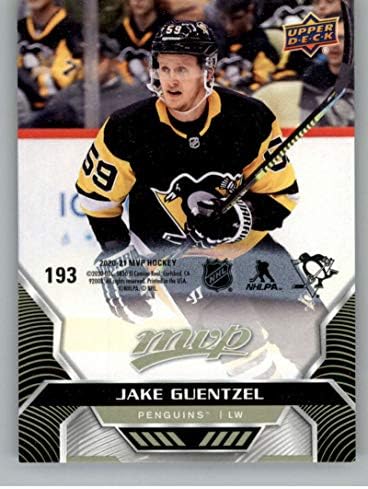 2020-21 Felső szint MVP Puzzle Hátunk 193 Jake Guentzel Pittsburgh Penguins NHL Jégkorong Trading Card