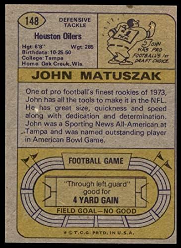 John Matuszak Újonc Kártya 1974 Topps 148
