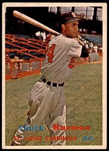 1957 Topps 299 Chuck Harmon St. Louis Cardinals (Baseball Kártya) VG/EX Bíborosok