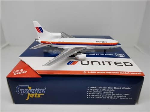 GeminiJets United Airlines L-1011-500 Tristar N514PA 1/400 FRÖCCSÖNTÖTT Repülőgép Előre épített Modell