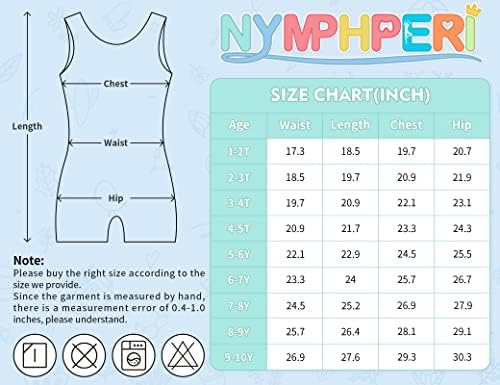 Nymphperi 2 Csomag Torna Dresszt Lányok Szikra Biketards a Rövidnadrág Gyerek Ujjatlan Egyenruha, Egy darabból Dancewear