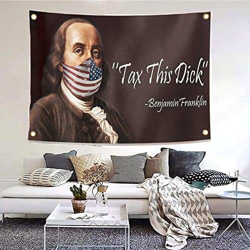 Benjamin Franklin Adó Ez a Dick Vicces Zászlók 3x5 Méter, Vicces Gobelin a Kollégiumi Szobák, Hideg Fal Zászlók a Szoba Tini