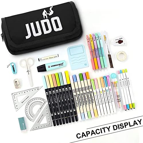 Judo Design tolltartó Dupla Zip Toll, Táska, Nagy Kapacitású tolltartó Írószer Táska, Otthon, Irodában