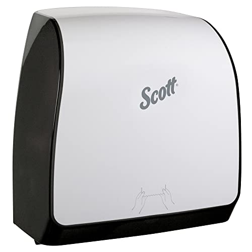 Scott® Slimroll™ Kézi Nehéz Roll Törölközőt Adagoló (47091), Fehér, Húzza Törölközőt, Kompatibilis Narancs Core Slimroll™ Törölköző, 12.63