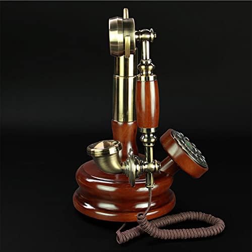 Retro Gyertyatartó Telefon, Vintage Stílusú Forgó Tárcsa Szilikon Billentyűzet, Telefon, Otthoni, illetve Irodai Telefon Régimódi Nappali