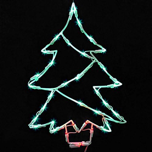 Vickerman Világító LED Karácsonyi Fa Ablak Sziluett Dekoráció, 18
