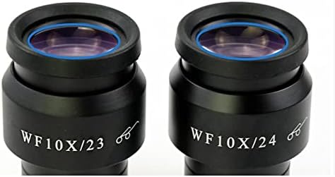 Mikroszkóp Kiegészítők WF10X 22MM 23 mm 24 mm Állítható Széles Látószögű Biológiai Mikroszkóp szemlencséken 23.2 mm-es Gumi