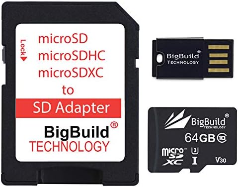 BigBuild Technológia 64 gb-os Ultra Gyors 100MB/s U3 microSDXC Memória Kártya Samsung Galaxy A6/A6+, A60/A6s, A7, A70/A70s mobiltelefon