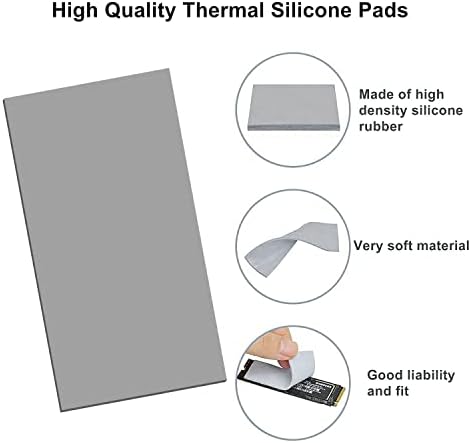 Thermal Pad 1,5 mm 12.8 W/mK, (85x45x2mm & 120x20x2mm), Nem Vezetőképes Hő Ellenállás, Extrém Odyssey Szilikon Thermal Pad
