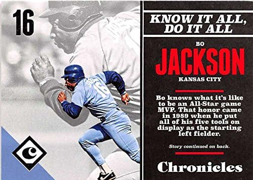 2017 Panini Krónikák 46 Bo Jackson Kansas City Royals Baseball Kártya