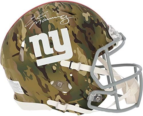 Eli Manning New York Giants Dedikált Riddell Camo Alternatív Sebesség Hiteles Sisak - Dedikált NFL Sisak