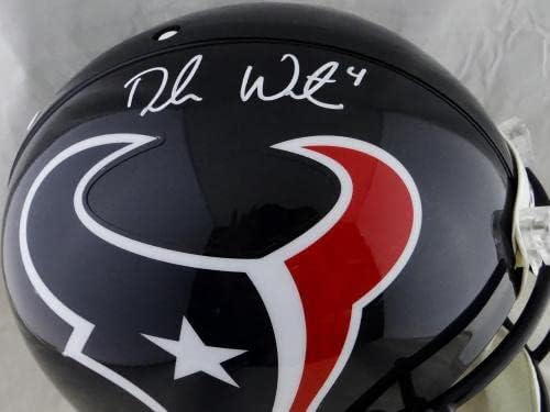 Deshaun Watson Dedikált Houston Texans F/S Prolin Sisak - SZÖVETSÉG W Auth *Fehér - Dedikált NFL Sisak