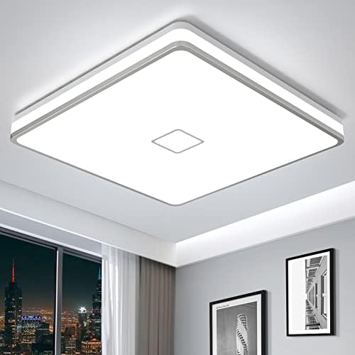 Airand LED Mennyezeti világítótestek süllyeszthető 12.8 hüvelyk 24W Fényes Fehér Négyzet LED Mennyezeti Lámpa 5000K, 2050LM