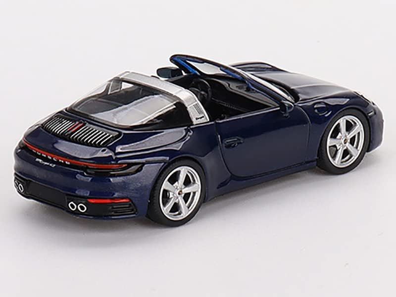 911 Targa 4S Tárnics Metál Kék Limitált, 3000 Darab Világszerte 1/64 Fröccsöntött Modell Autó Igaz Skála Miniatúrák MGT00412