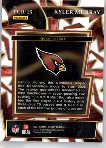 2021 Panini Válassza ki a Turbós 15 Kyler Murray Arizona Cardinals NFL Labdarúgó-Trading Card