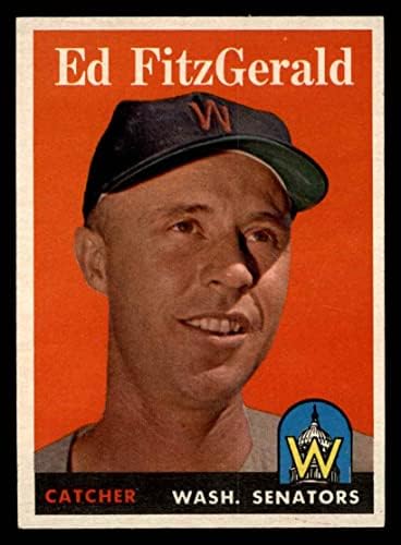 1958 Topps 236 Ed Fitzgerald Washington Senators (Baseball Kártya) EX/MT Szenátorok