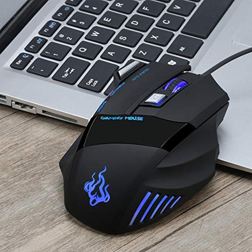 Vezetékes Gaming Mouse 7 Gomb co Fény 5500 Állítható DPI Optikai Gamer Egér Egér Tökéletes LOL Játékos