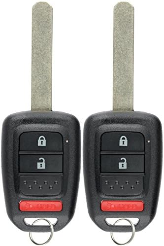 KeylessOption Kulcsnélküli Bejegyzés Távoli Fob Vágatlan Gyújtás Autó Kulcs a Honda CR-V HR-V (Csomag 2)