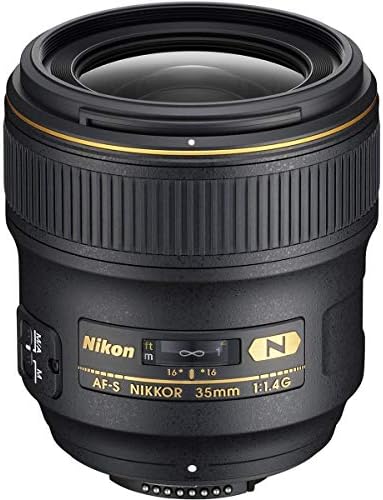 Nikon 35mm f/1.4 G AF-S NIKKOR Objektív - Csomag Vanguard VEO 2 264CB 26mm 4-Sec Szénszálas Utazási Állvány a BH-50 Labda Fejét,