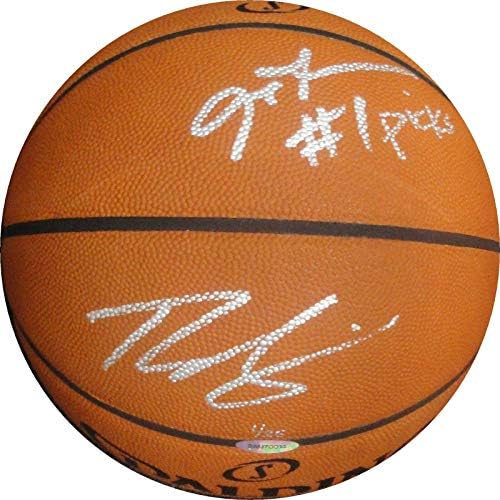 Allen Iverson Ben Simmons Autogramot Hiteles Kosárlabda, Spalding 1 Választás 1/25 - Dedikált Kosárlabda